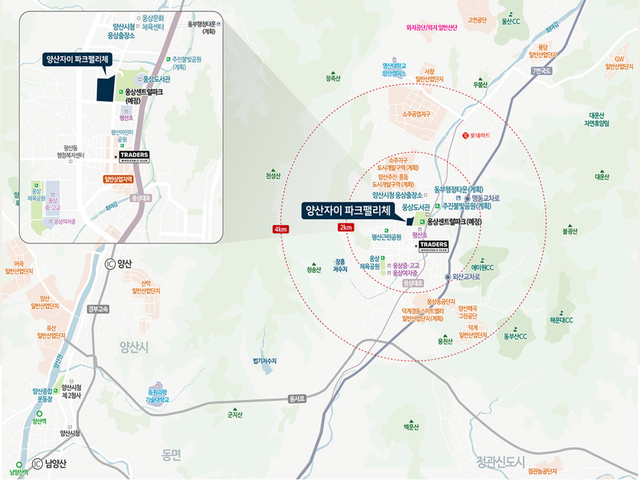 양산자이 파크팰리체 입지환경