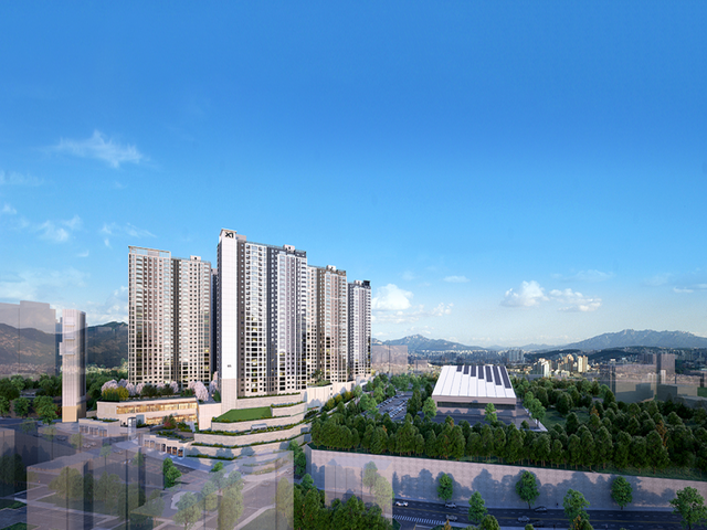 양산자이 파크팰리체 조감도